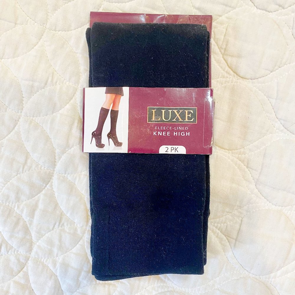 2-Pack of Fleece-Lined Knee-Highs
